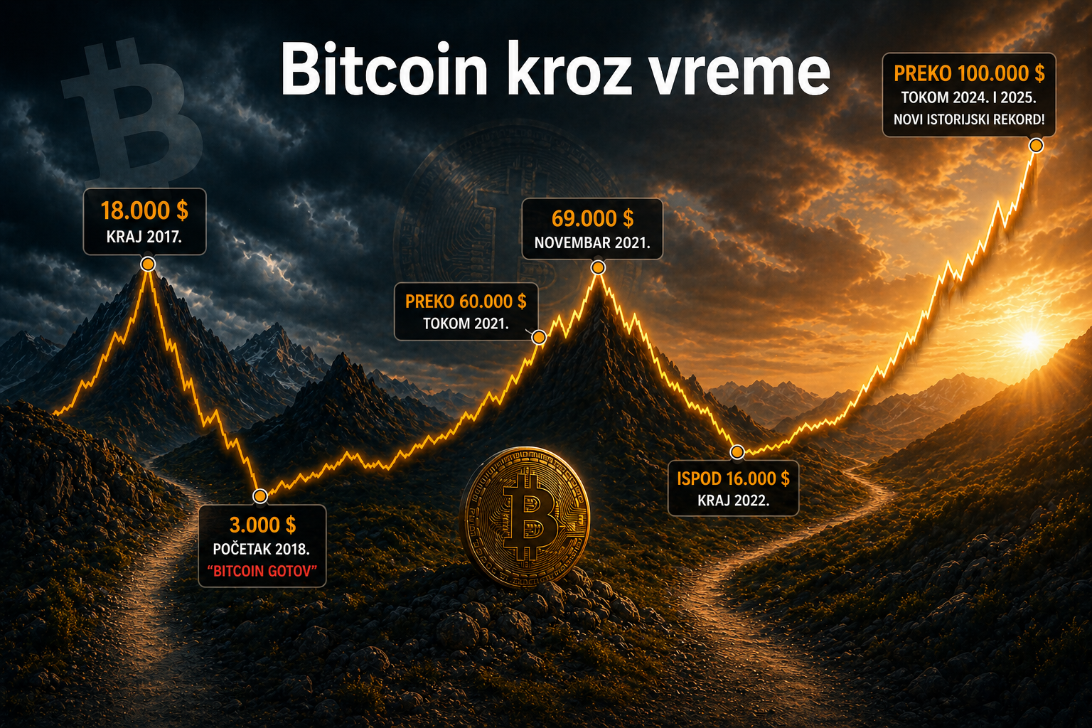 Bitcoin kroz vreme i istorijski ciklusi